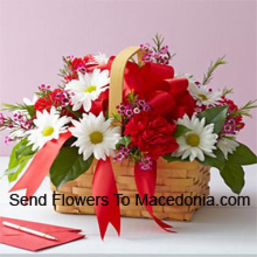 Lovely Arranged Carnations and Gerberas