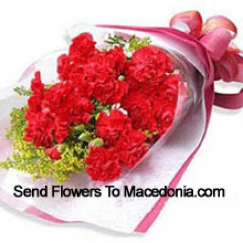 19 Wrapped Carnations